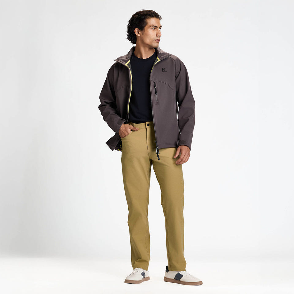 taupe travel pants for men - Sandpath Khaki