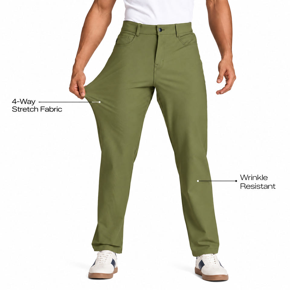 olive green pants for men - Garrison Olive