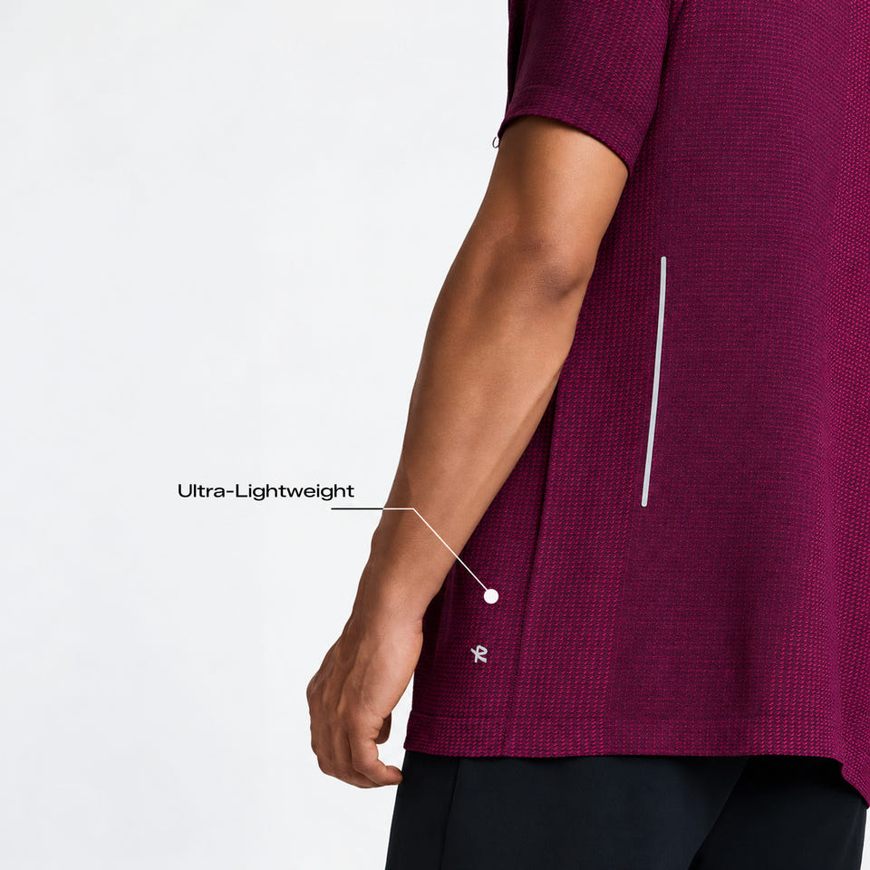 Lightest Tee - Charged Magenta