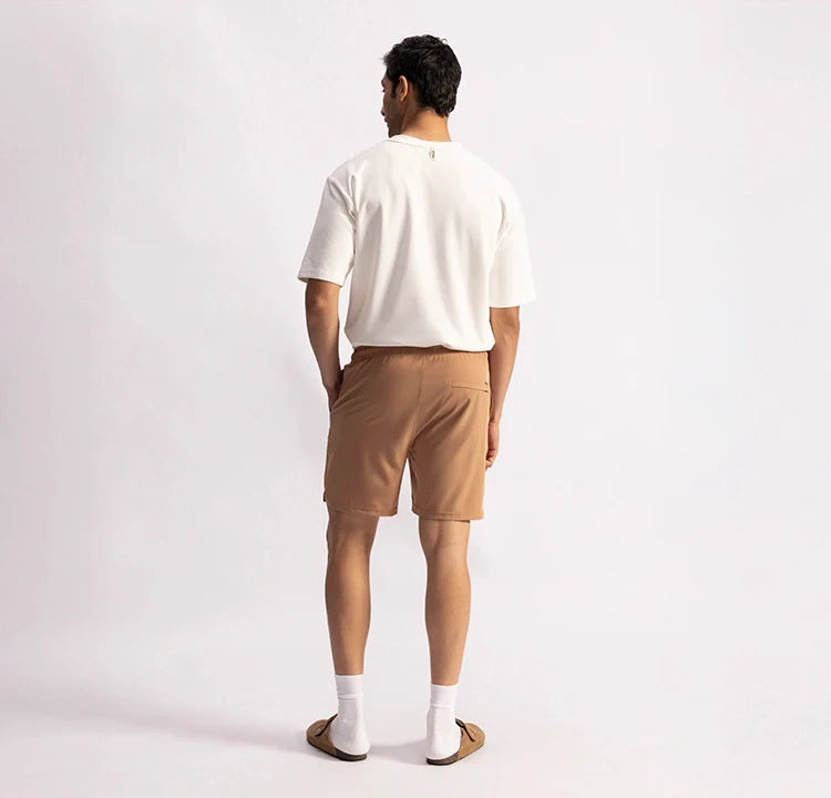 No Sweat Shorts - Driftwood Tan