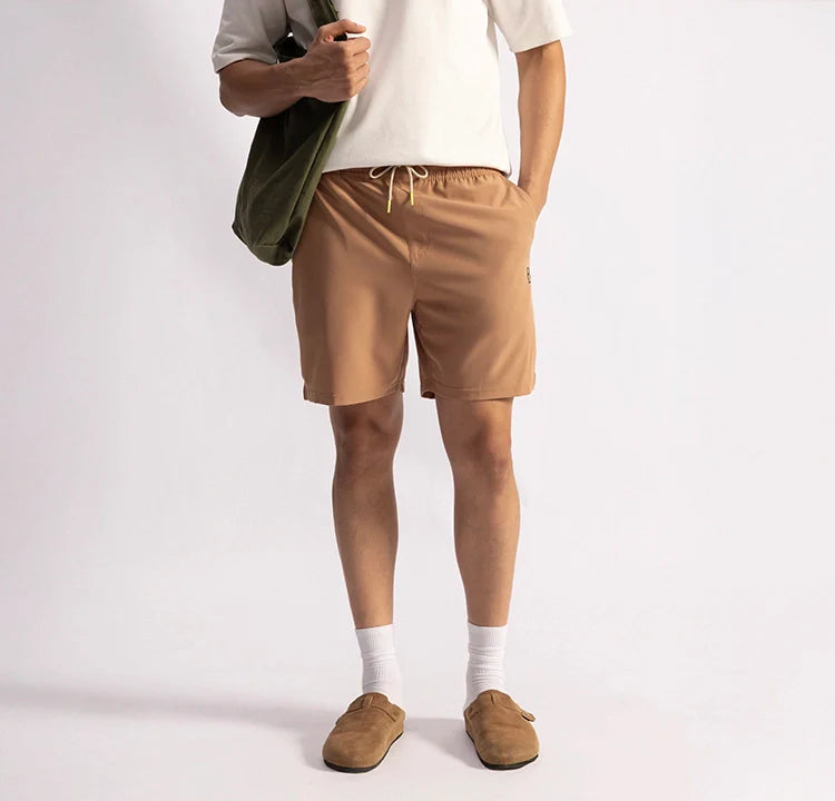 No Sweat Shorts - Driftwood Tan