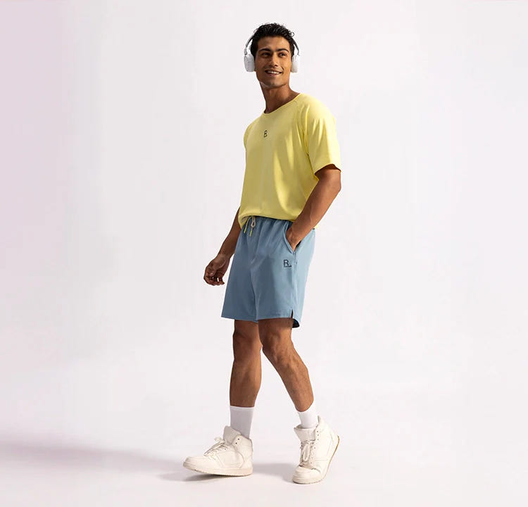 No Sweat Shorts - Stillwater Blue