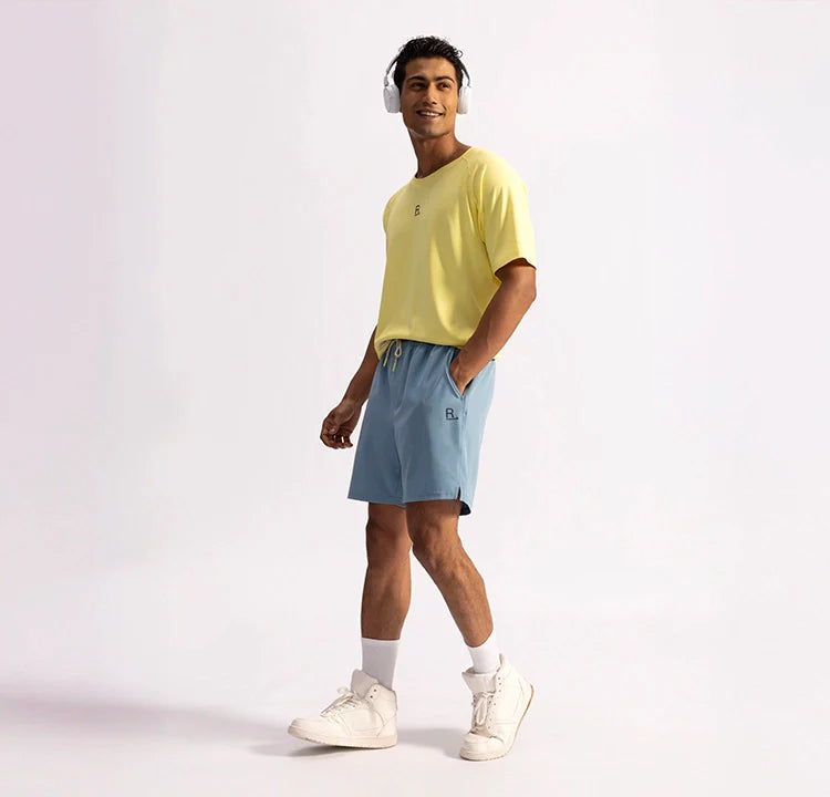 No Sweat Shorts - Stillwater Blue