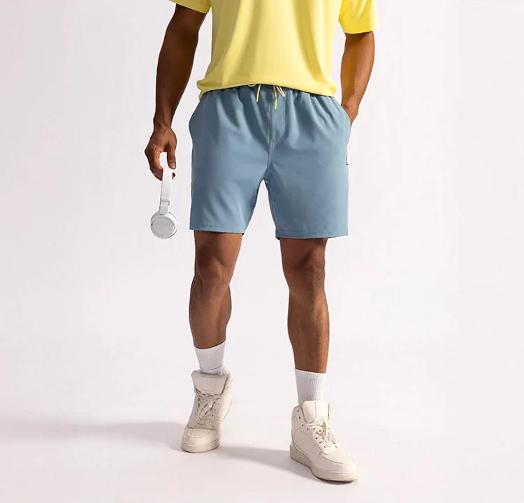 No Sweat Shorts - Stillwater Blue