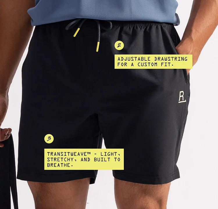 No Sweat Shorts - Volcanic Black