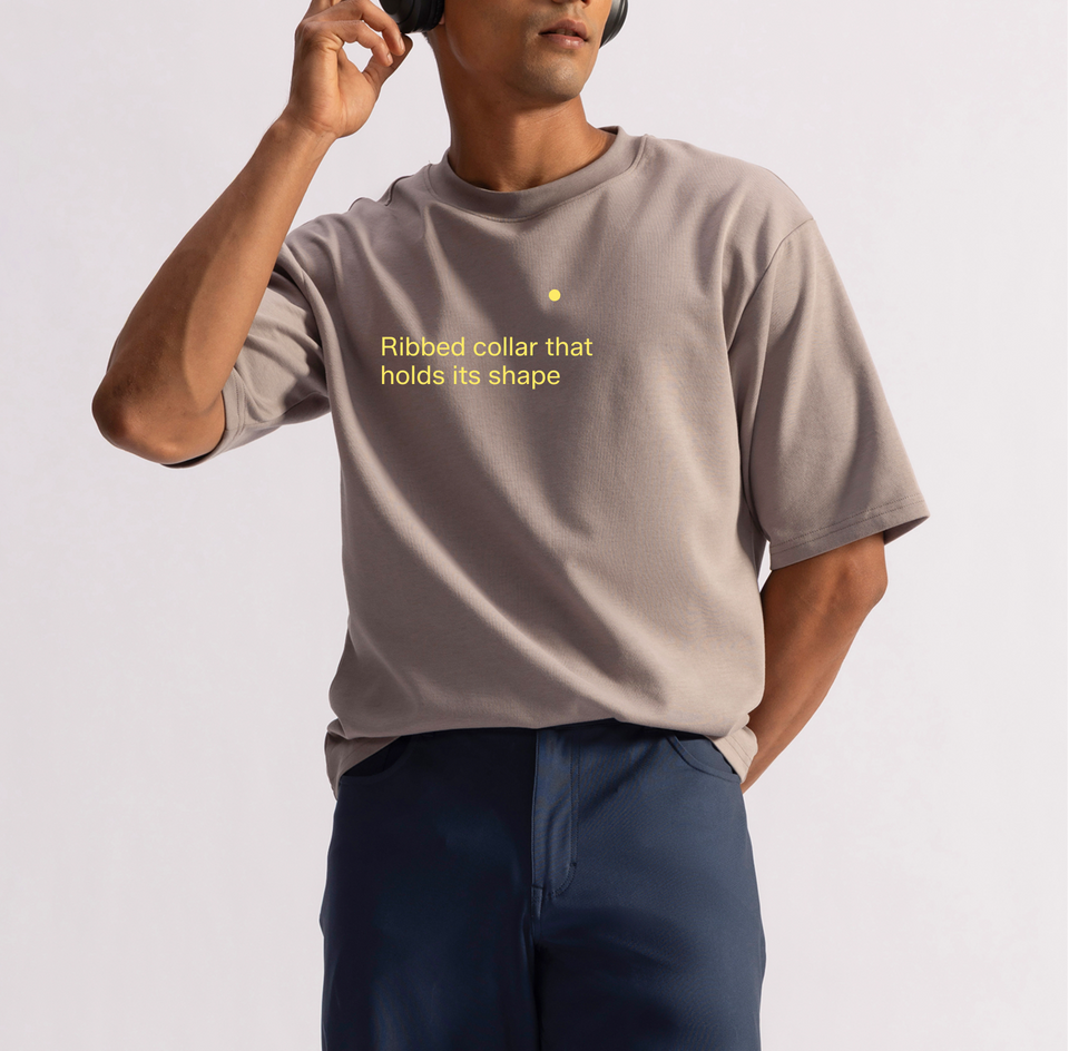 Stepwise Tee - Drift White