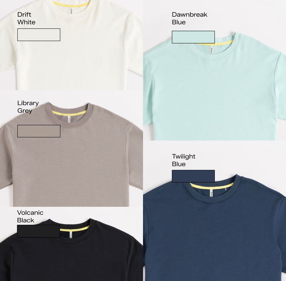 Stepwise Tee - Drift White