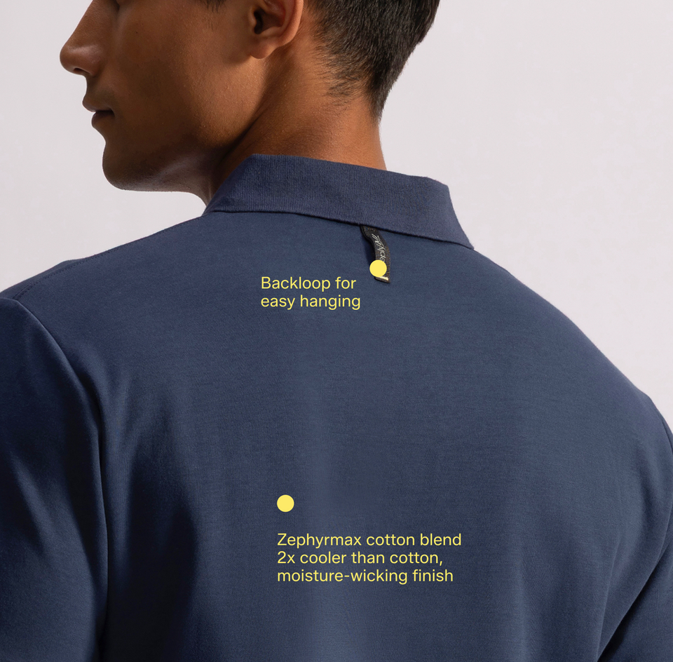 Stepwise Polo - Dawnbreak Blue