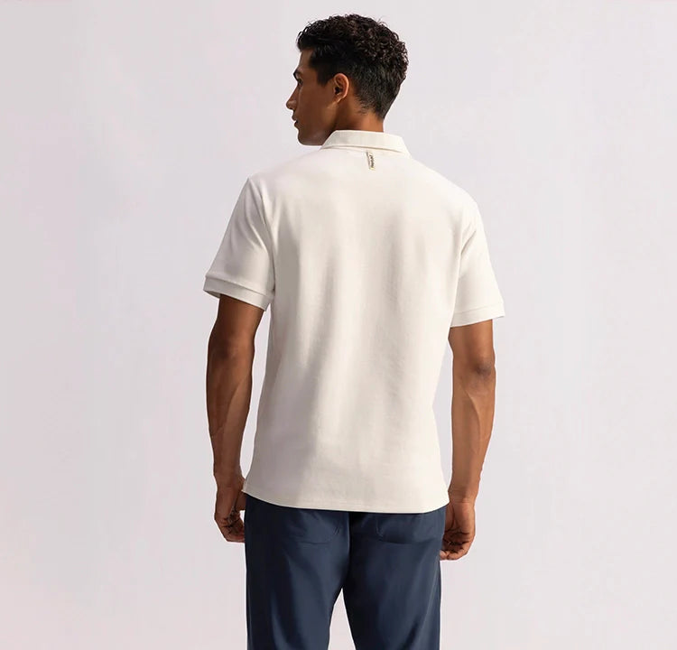 Stepwise Polo - Drift White