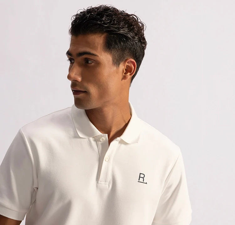 Stepwise Polo - Drift White