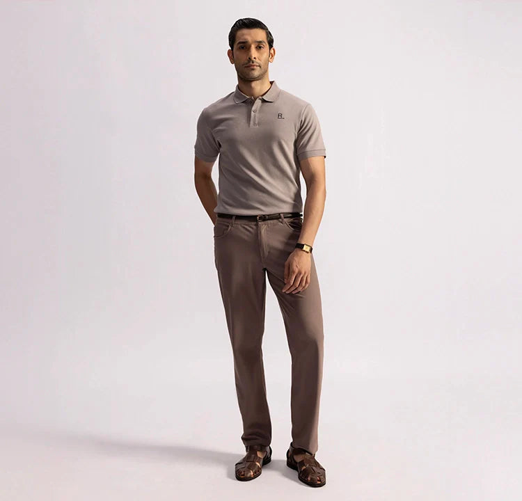 Stepwise Polo - Library Grey