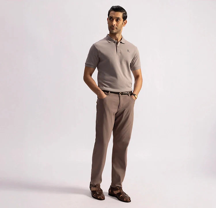 Stepwise Polo - Library Grey