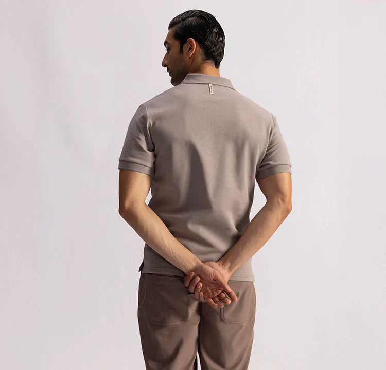 Stepwise Polo - Library Grey