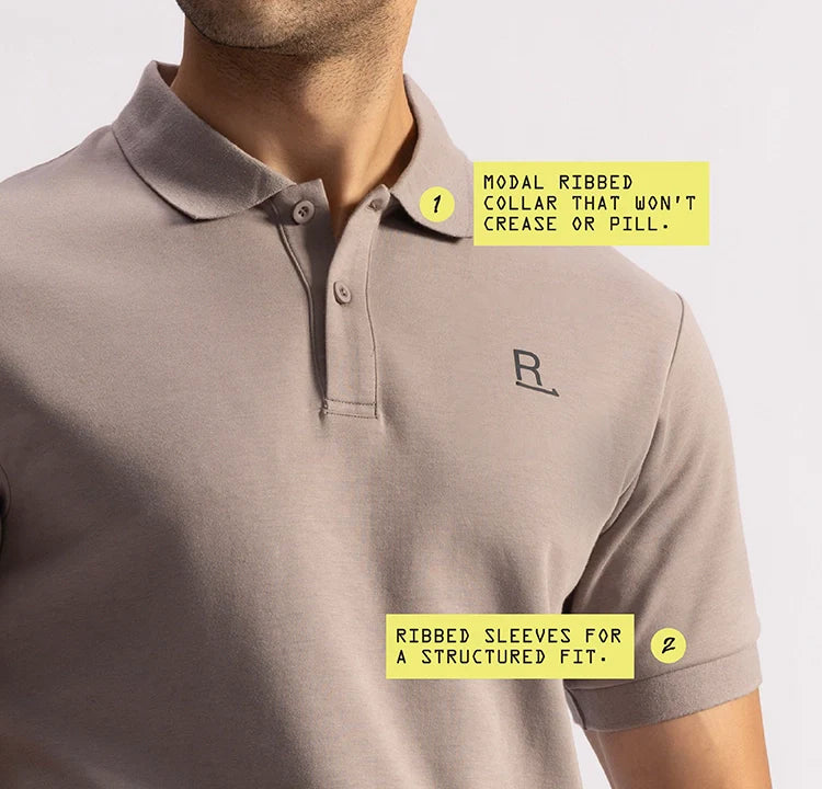 Stepwise Polo - Library Grey