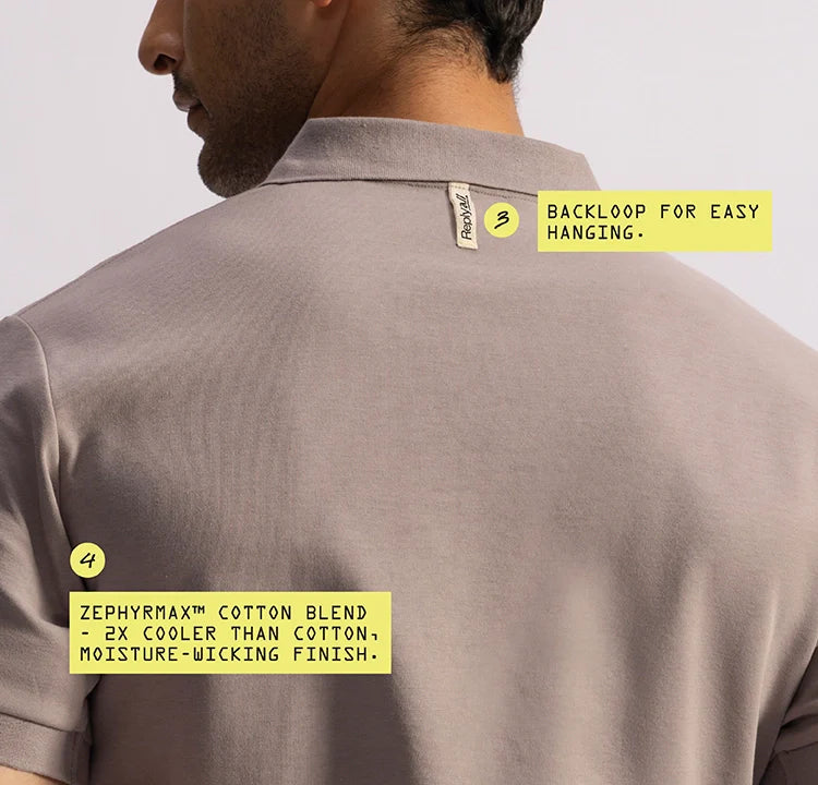 Stepwise Polo - Library Grey