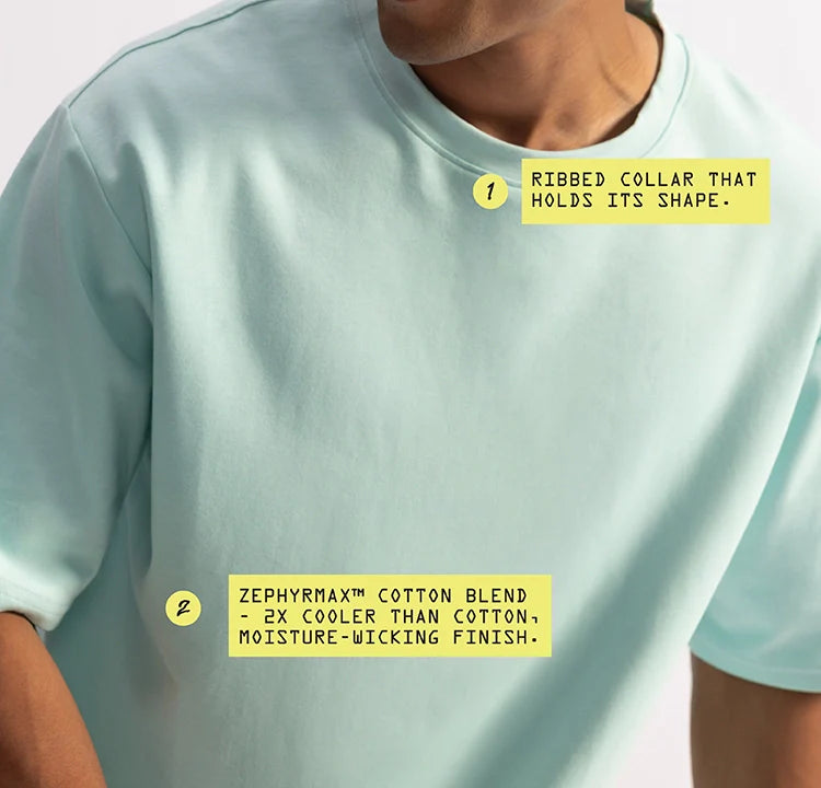 Stepwise Tee - Dawnbreak Blue