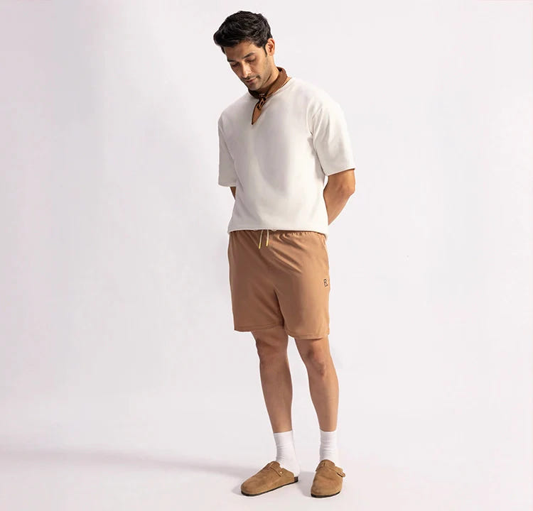 Stepwise Tee - Drift White