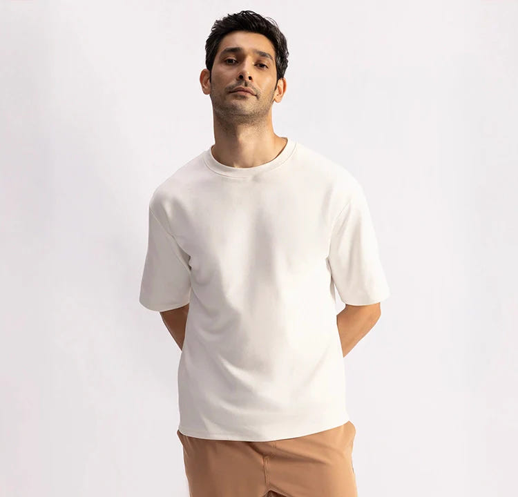Stepwise Tee - Drift White