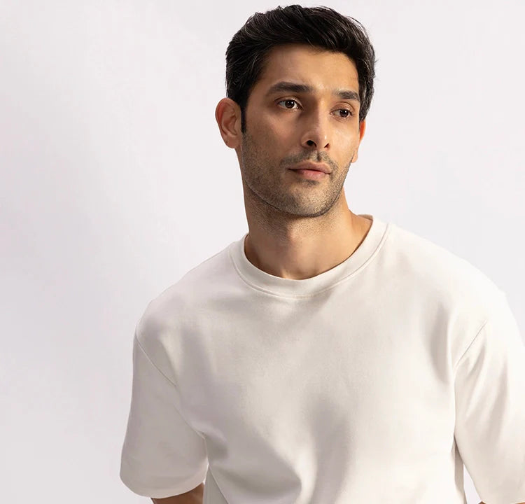 Stepwise Tee - Drift White