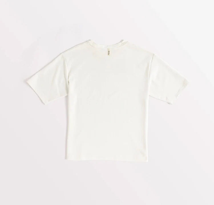 Stepwise Tee - Drift White