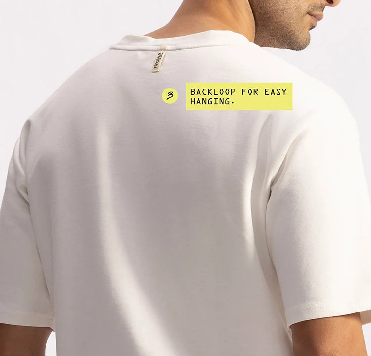 Stepwise Tee - Drift White