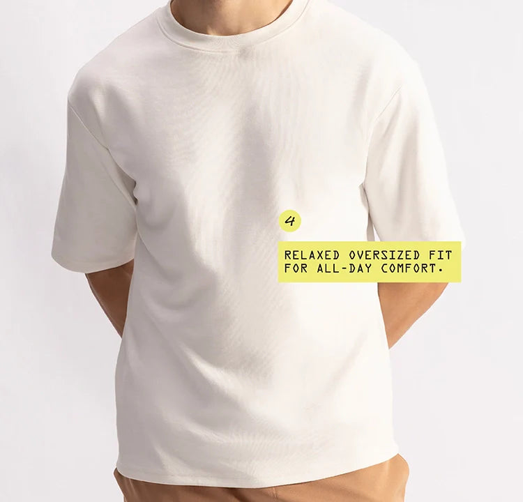 Stepwise Tee - Drift White