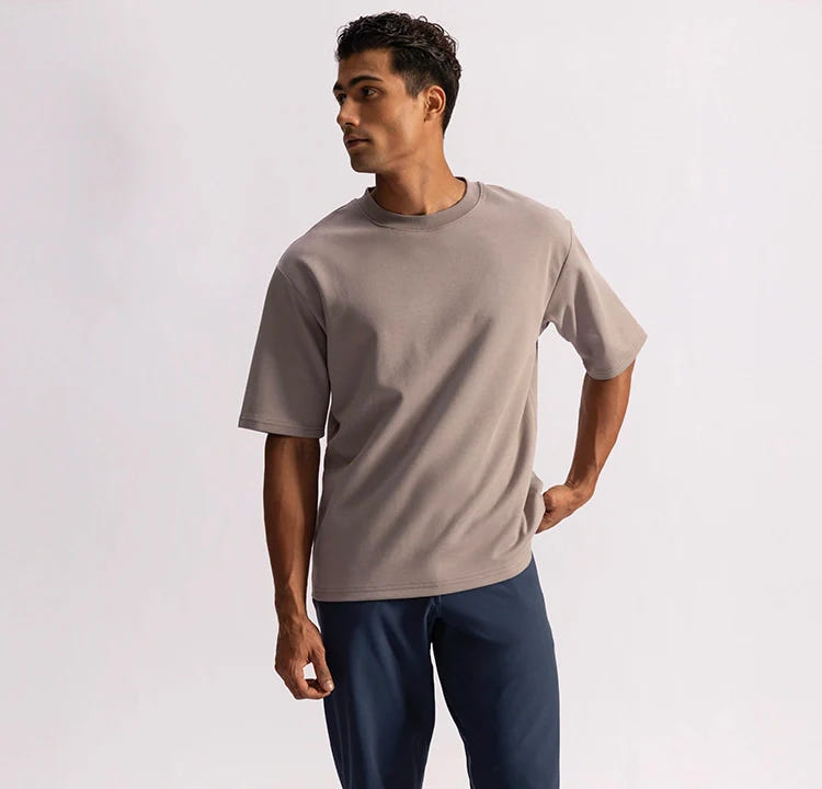 Stepwise Tee - Library Grey