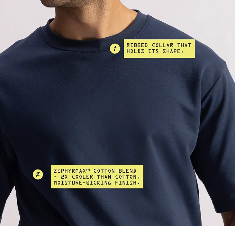Stepwise Tee - Twilight Blue