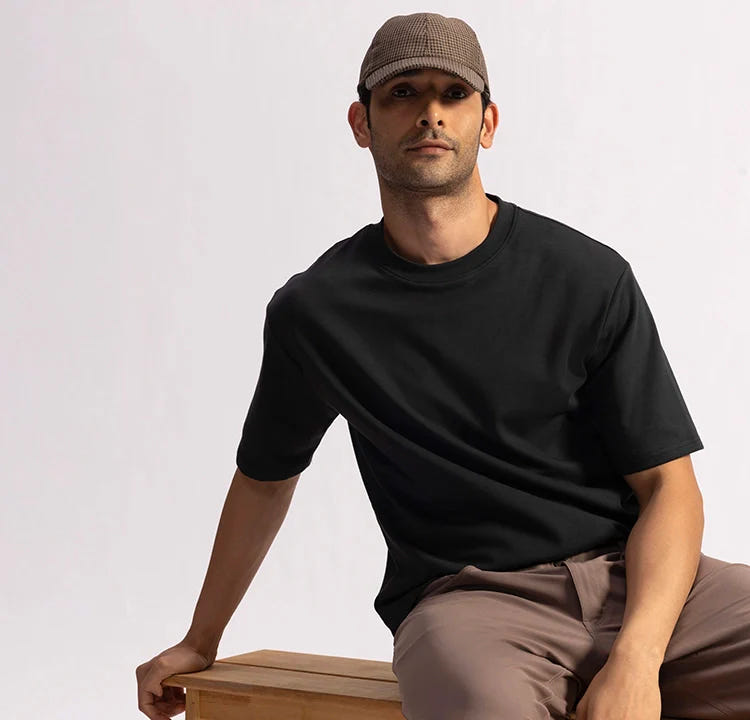 Stepwise Tee - Volcanic Black