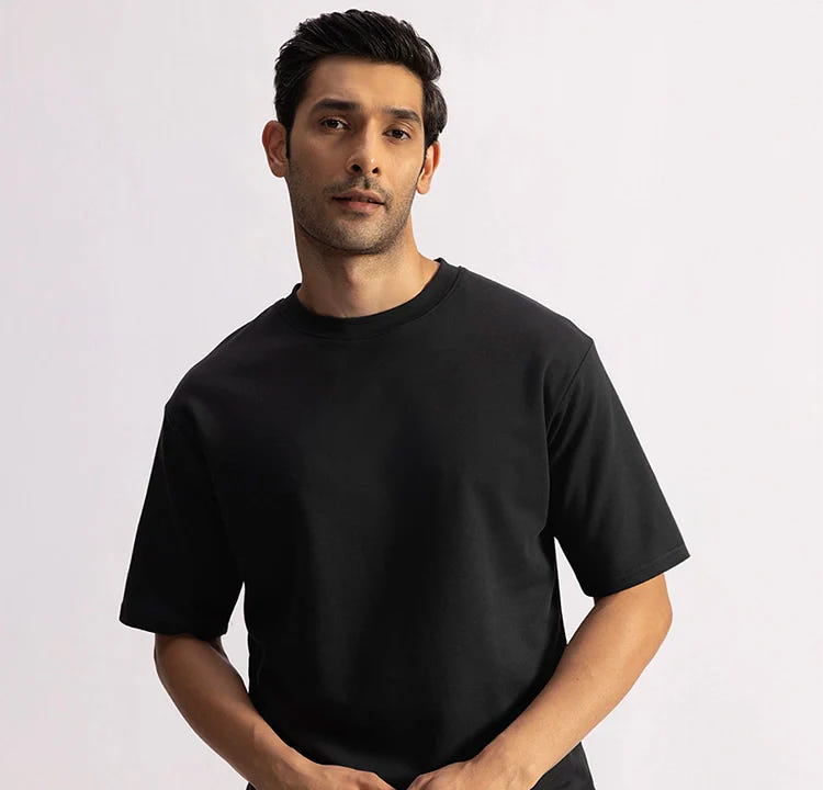 Stepwise Tee - Volcanic Black