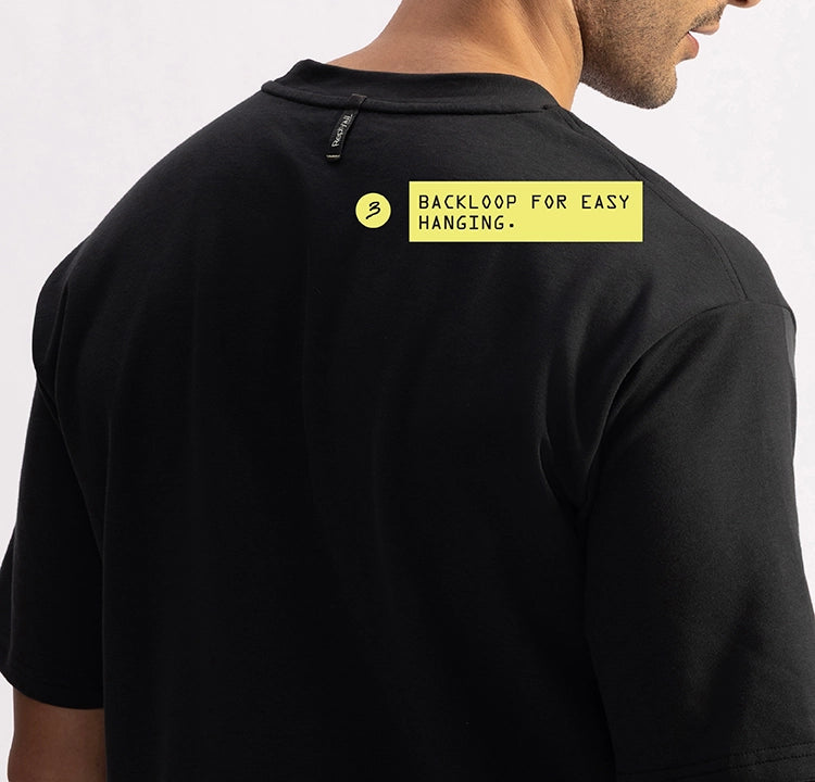 Stepwise Tee - Volcanic Black