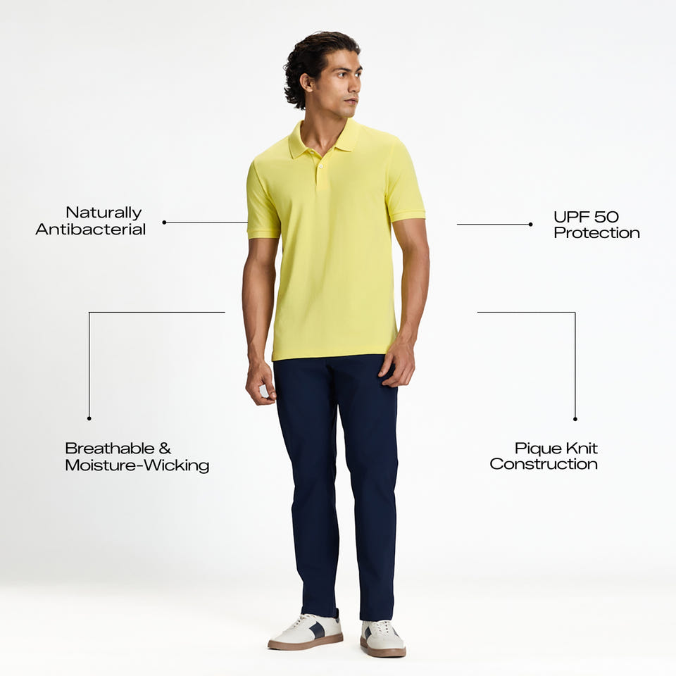 Off Duty Polo - Crosswalk Yellow